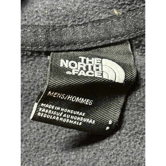 The North Face Fleece Quarter Zip Jacket Men's Size Small Black/Yellow - Picture 5 of 8